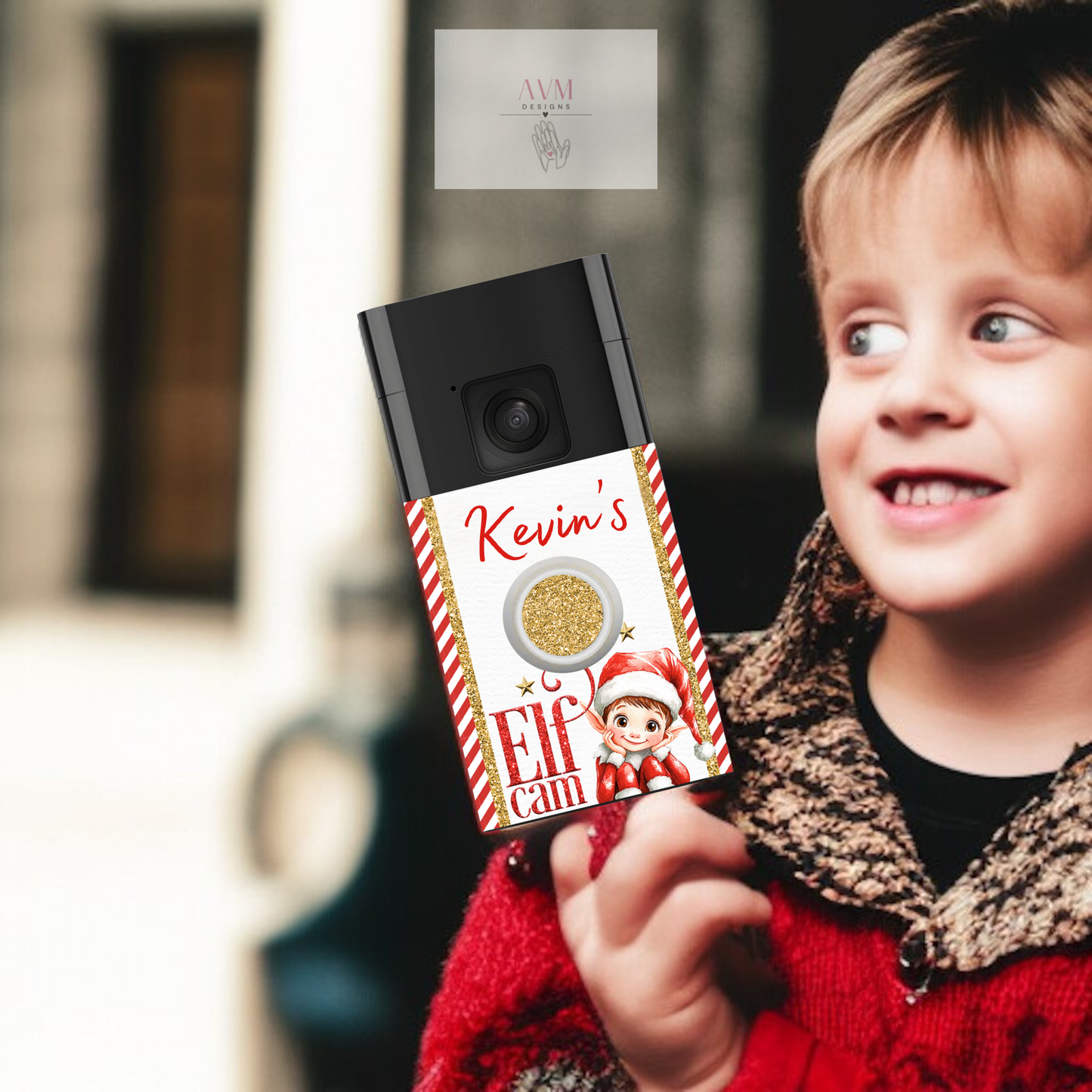 Ring Doorbell Cover Elf Cam Design