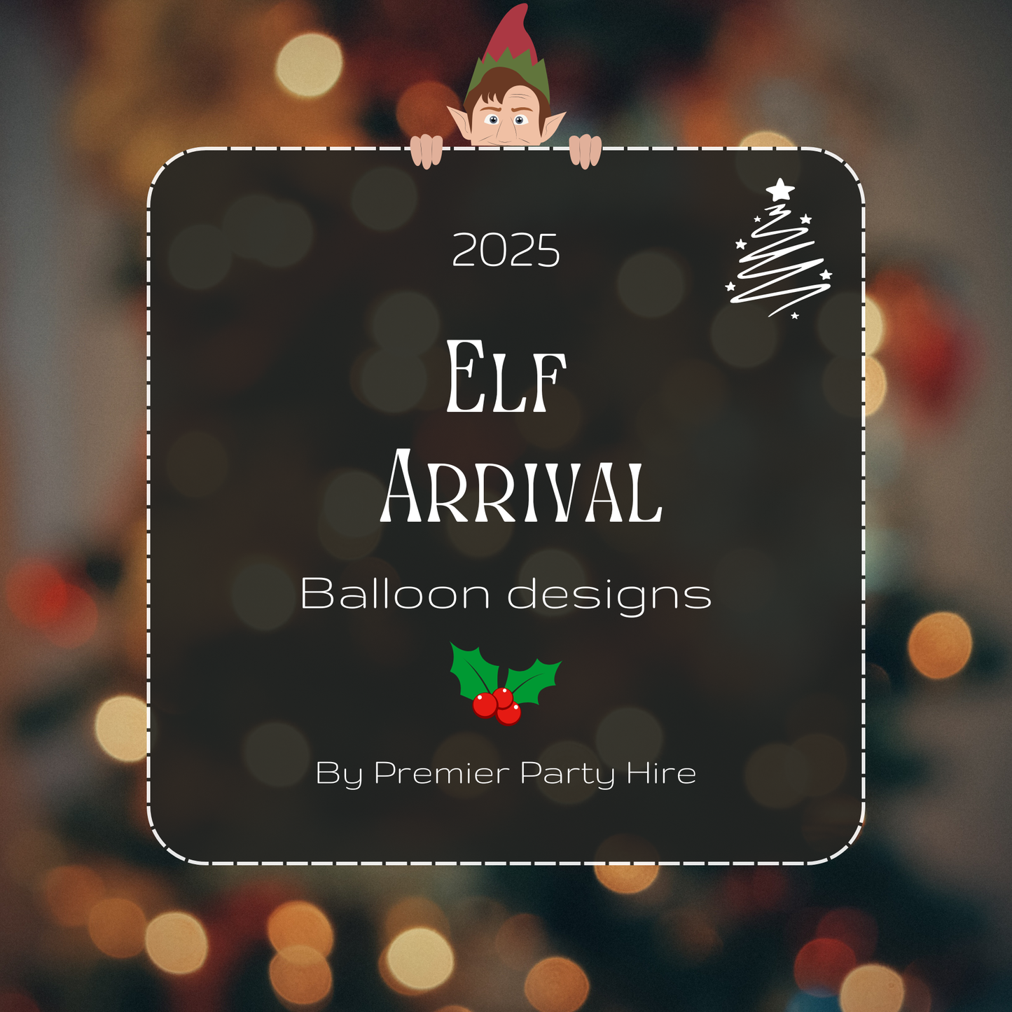 Elf Arrival Balloon Present Design Bundle