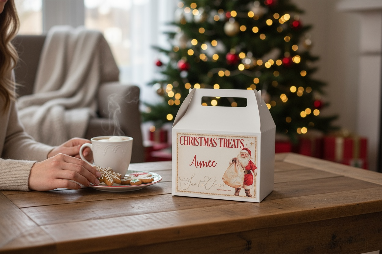 Personalised Treat box Santa Sack Design