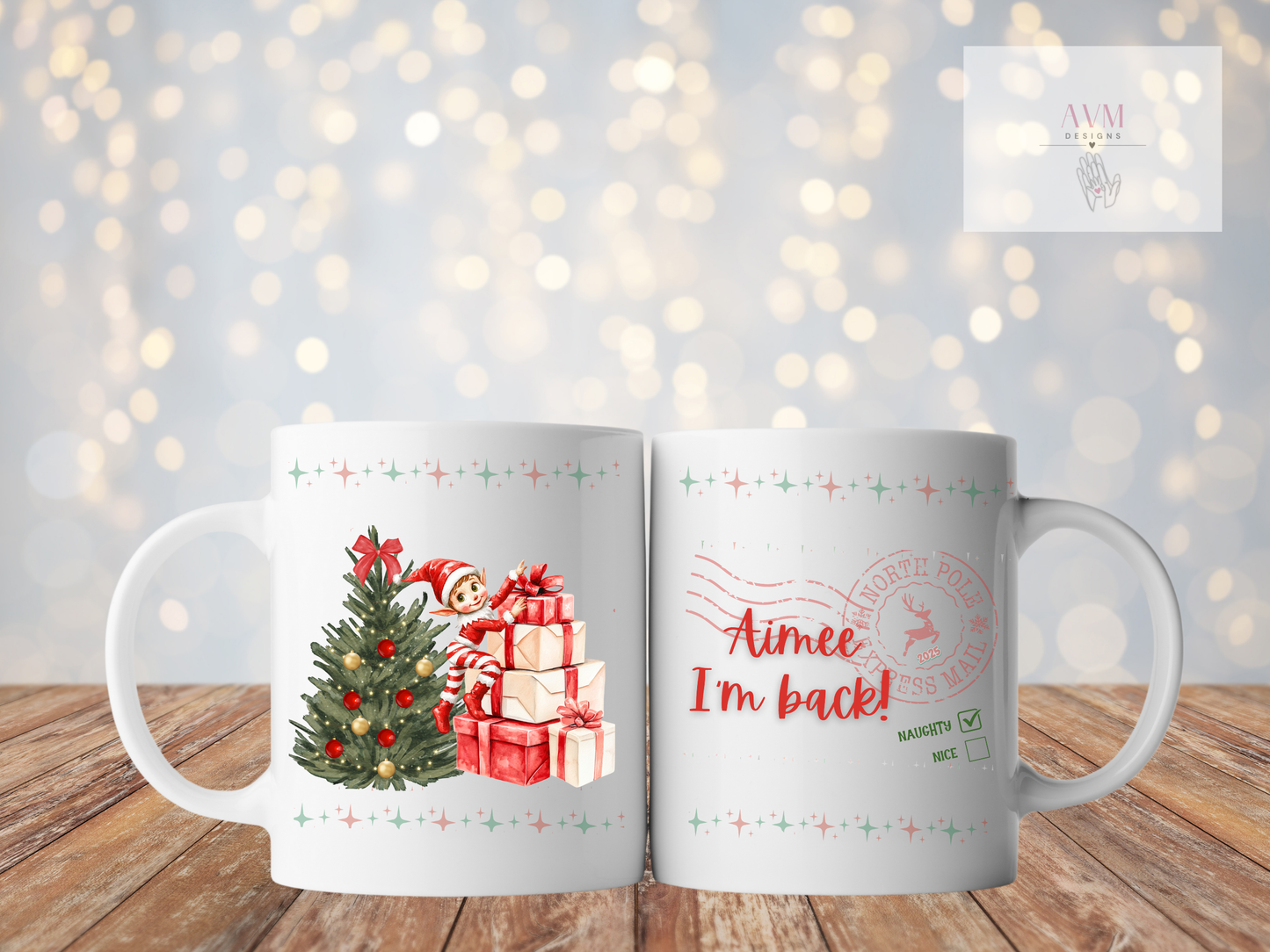Personalised Elf Arrival Mug