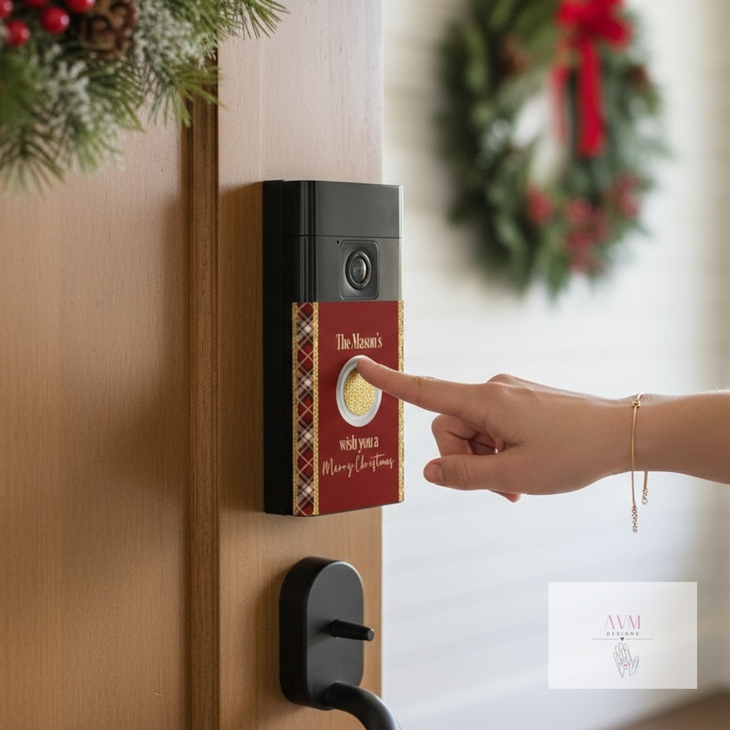 Ring Doorbell Cover Tartan Design