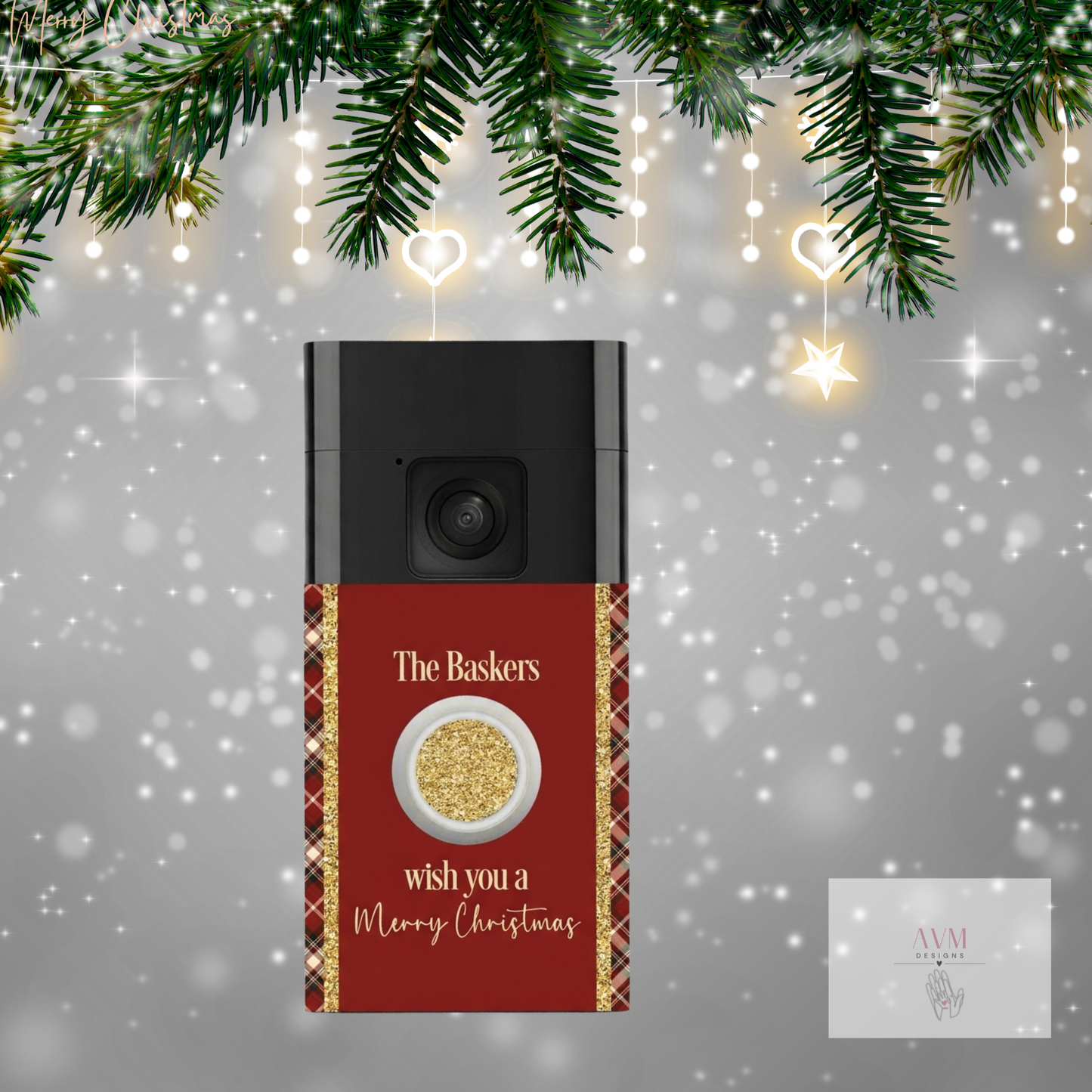 Ring Doorbell Cover Tartan Design