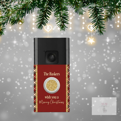 Ring Doorbell Cover Tartan Design