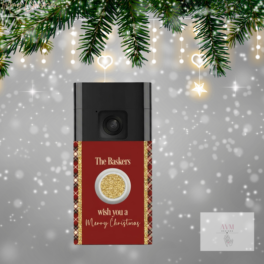 Ring Doorbell Cover Tartan Design