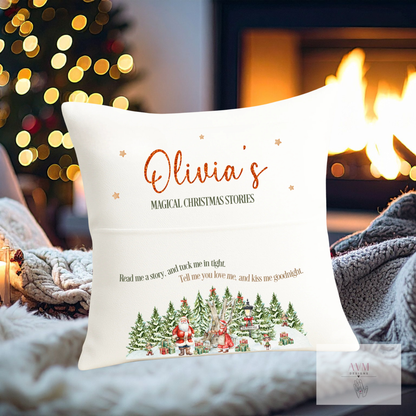 Christmas pocket cushion Christmas stories design