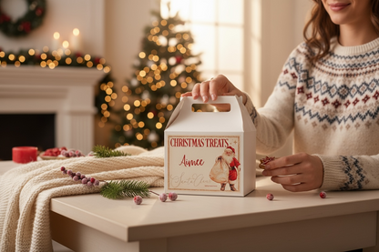 Personalised Treat box Santa Sack Design