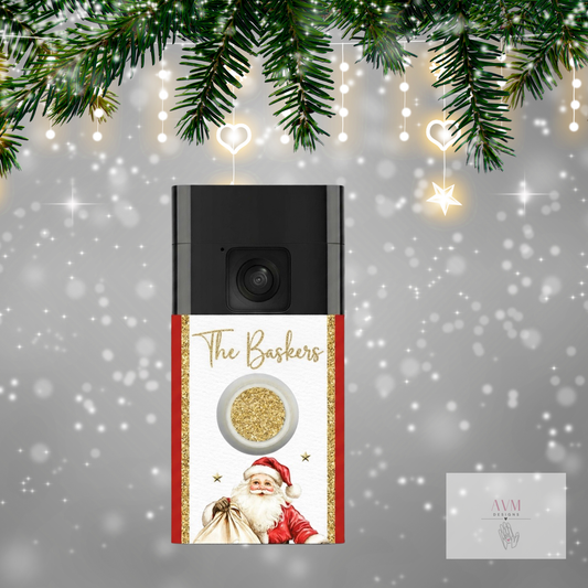 Ring Doorbell Cover Santa Design