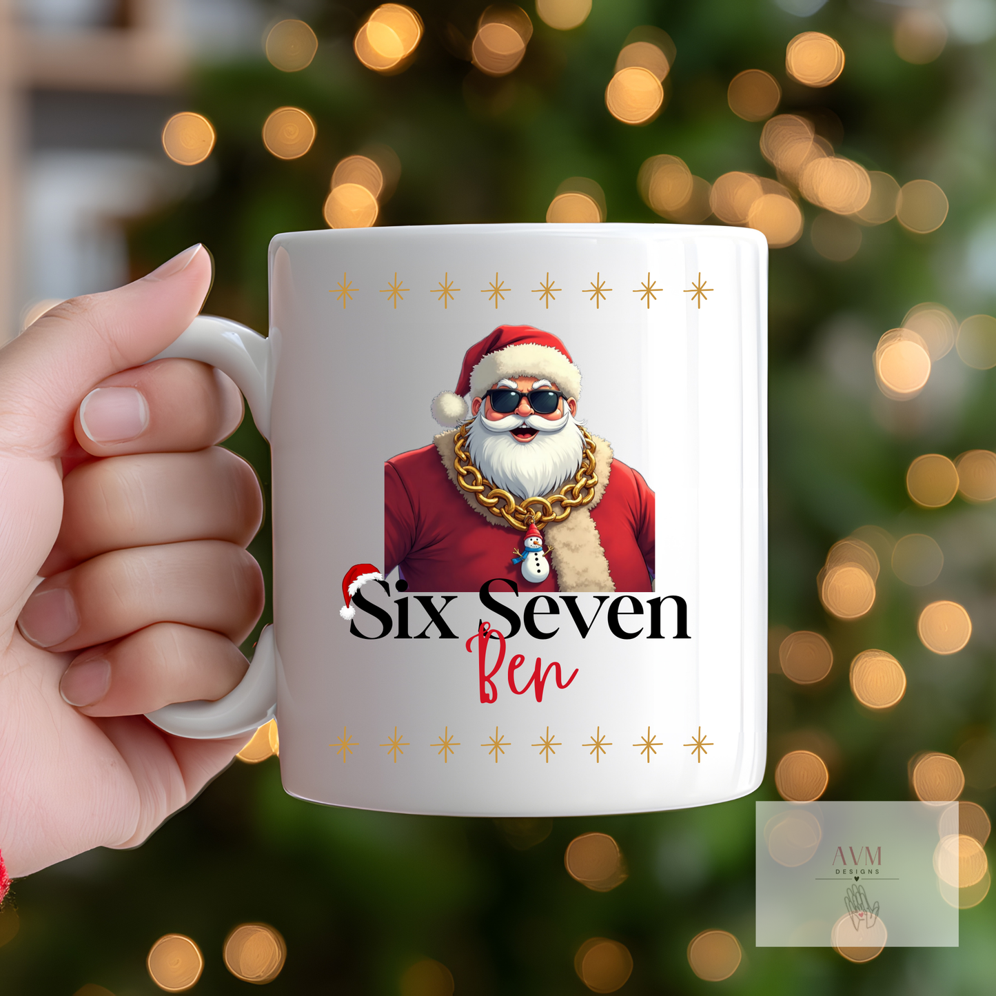 Six Seven Meme personalised Christmas Mug