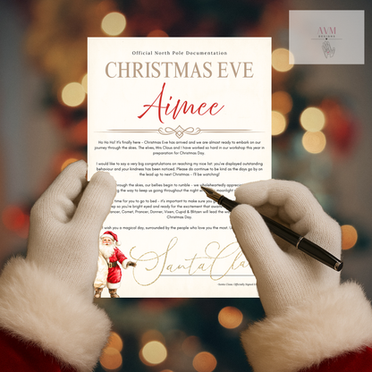 Personalised Christmas Eve Santa letter