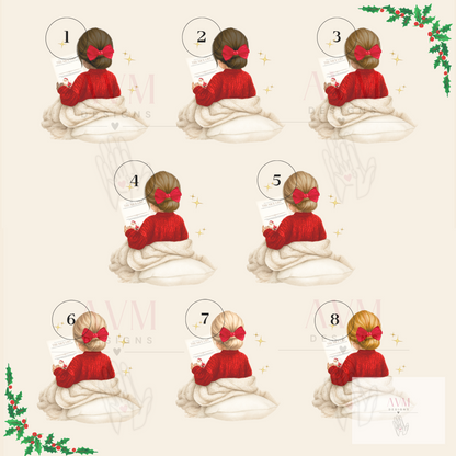 Christmas door hanger girl/boy nice list