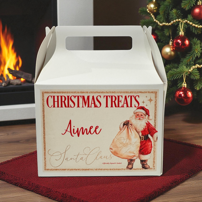 Personalised Treat box Santa Sack Design