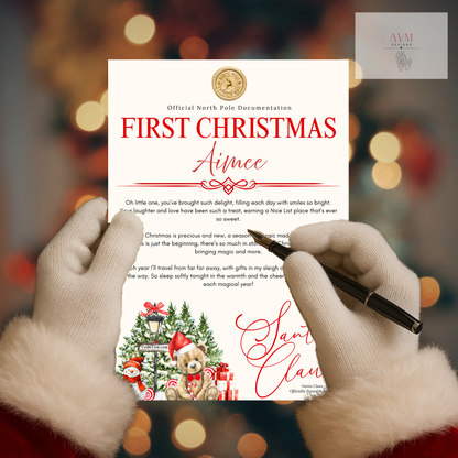 Personalised First Christmas Santa letter